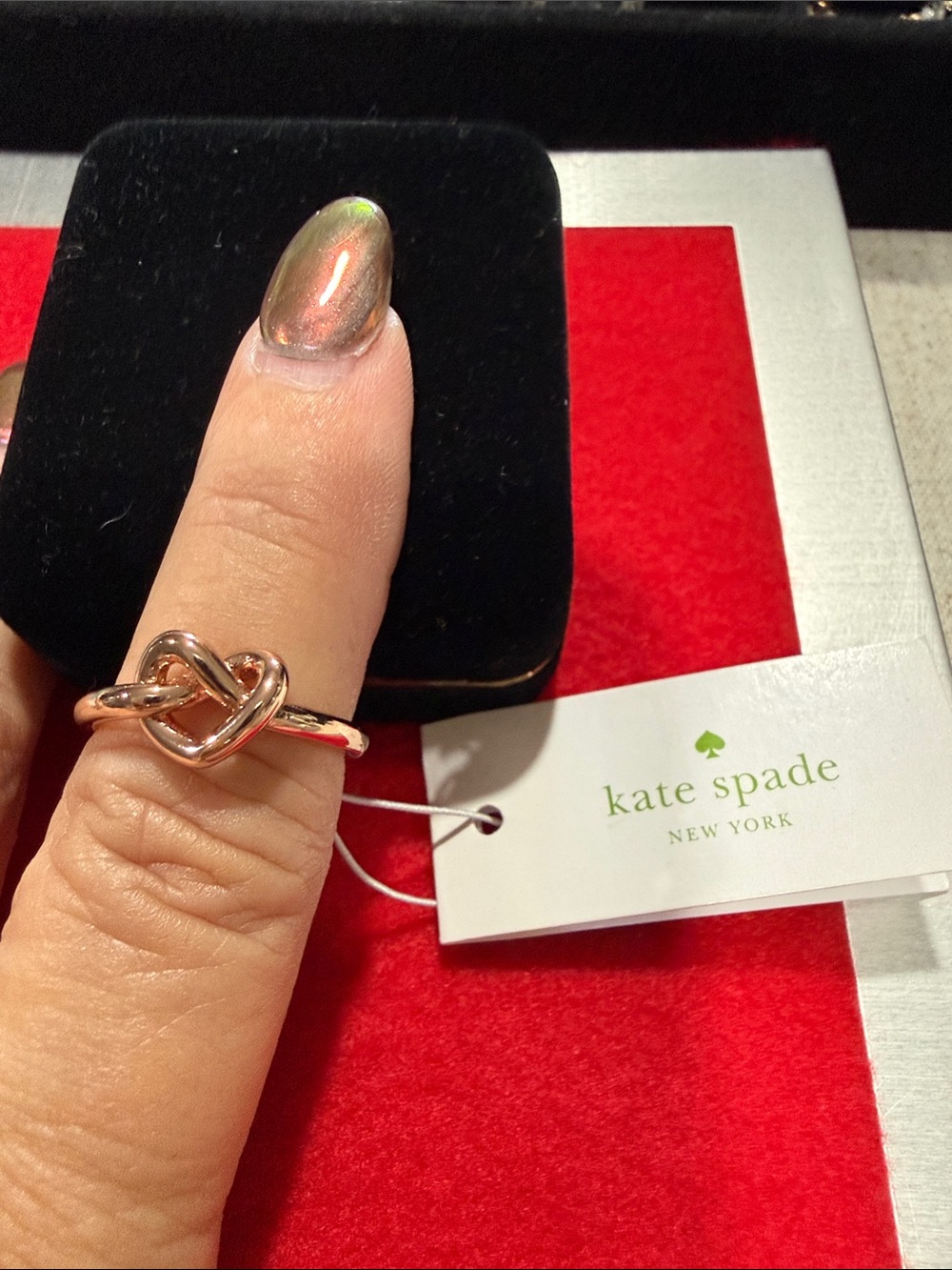 kate spade Rose Gold Knot Ring